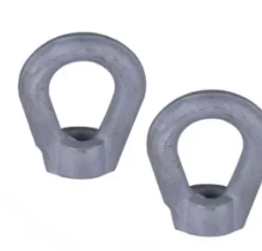 Pole Line Hardware Tuerca de ojo de dedal ovalada forjada